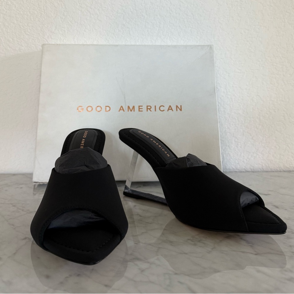 Good American Black Mules